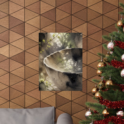 Ceramic Bowl Spring Wall Art Print | Japandi Cozy Design