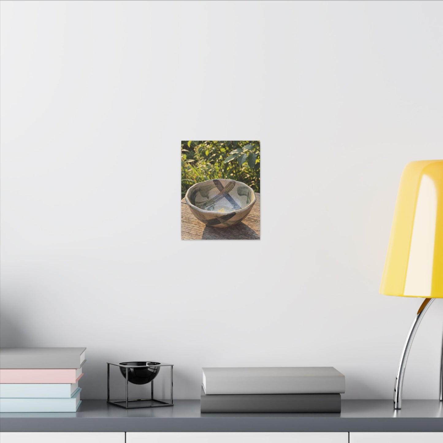 Earthy Ceramic Bowl Canvas Art - Japanese Pattern Japandi