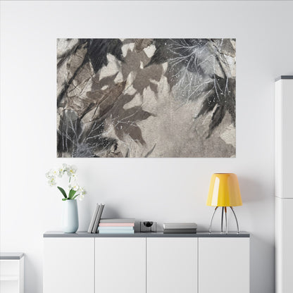 Shadow Play Texture Canvas Art | Cozy Japandi Art