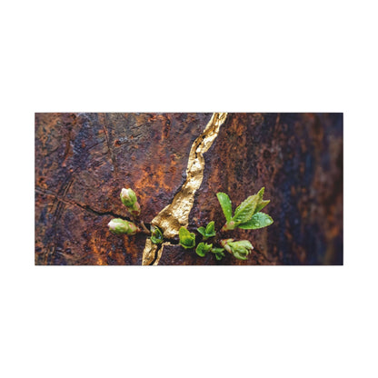 Overcast Rust Patina Canvas Art - Kintsugi Datsuzoku