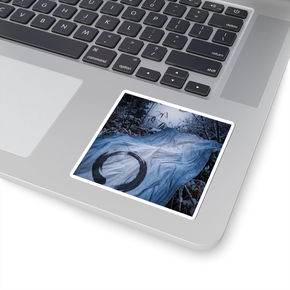 Tranquil Silk Drape Sticker - Enso Zen