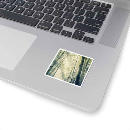 Spring Bamboo Grove Sumi E Sticker | Serene Decor