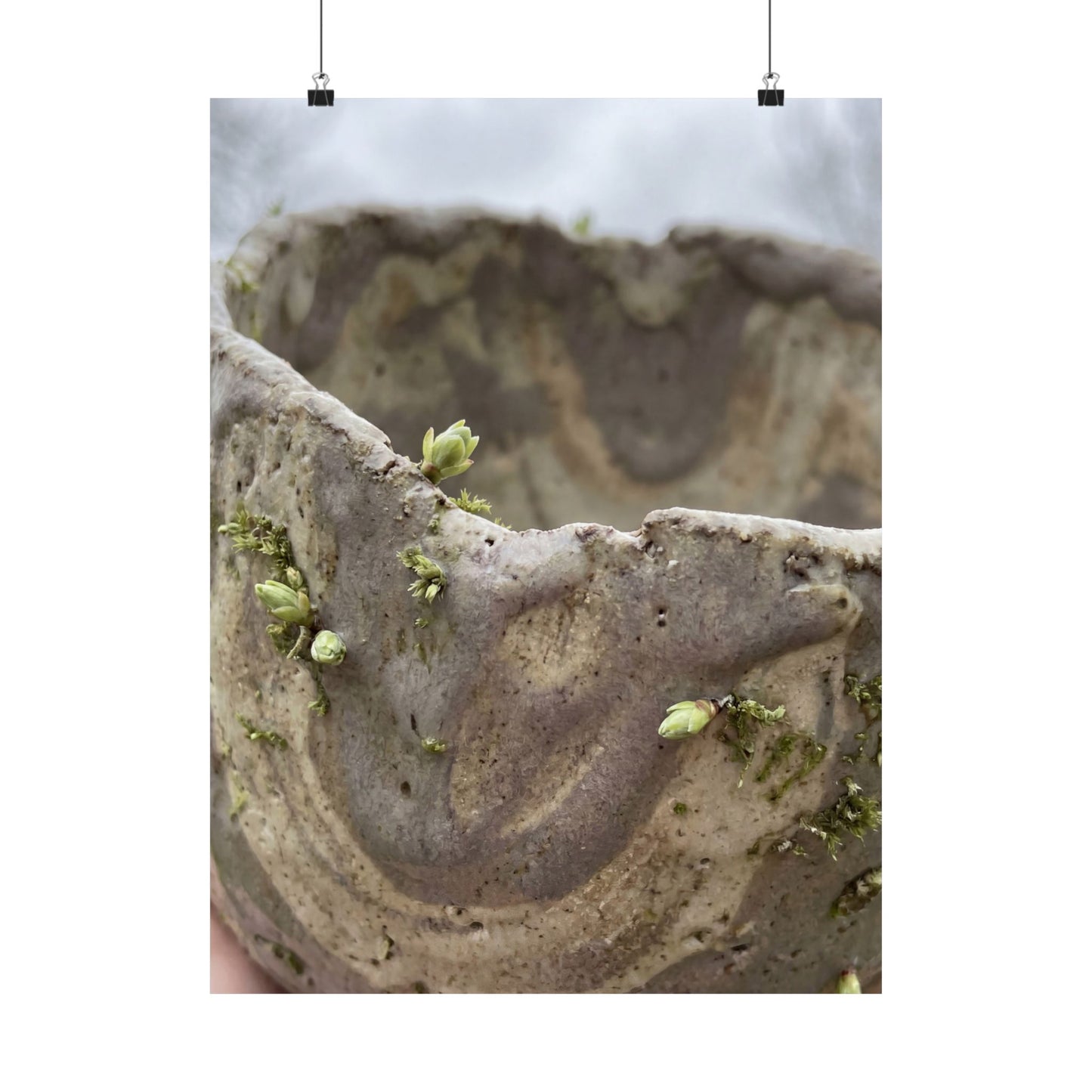 Overcast Ceramic Bowl Wall Art Print - Japandi Fukinsei