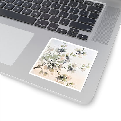 Cherry Blossom Spring Sticker | Japandi Warm Design