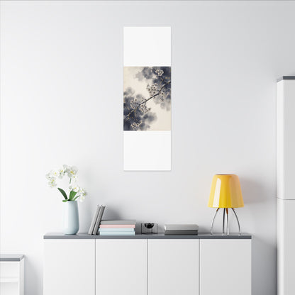 Ma Cherry Blossom Canvas Art - Kintsugi Gold Vein