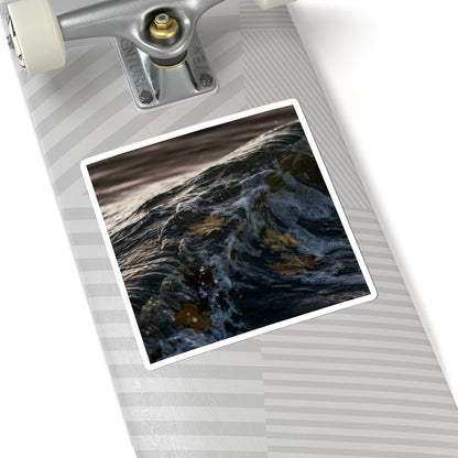 Ocean Wave Sticker | Autumn Dark Japandi Moody Minimal Art