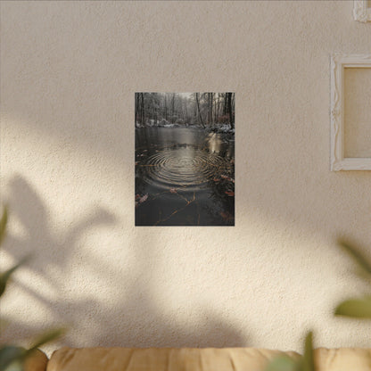 Water Ripple Broken Beauty Canvas Art | Artful Kintsugi Art