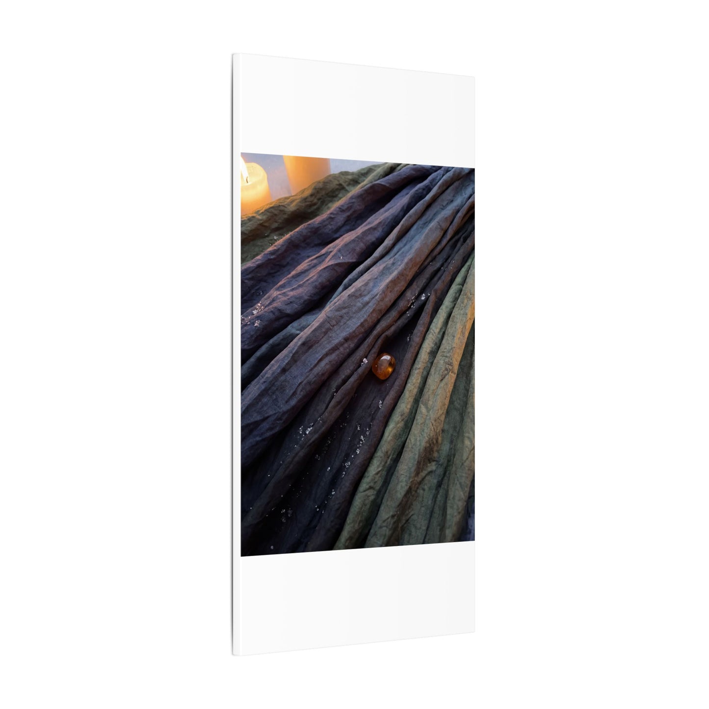 Silk Drape Shadow Zen Canvas Art | Moody Dark Japandi Art