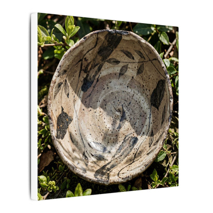 Elegant Ceramic Bowl Canvas Art - Japanese Pattern Japandi