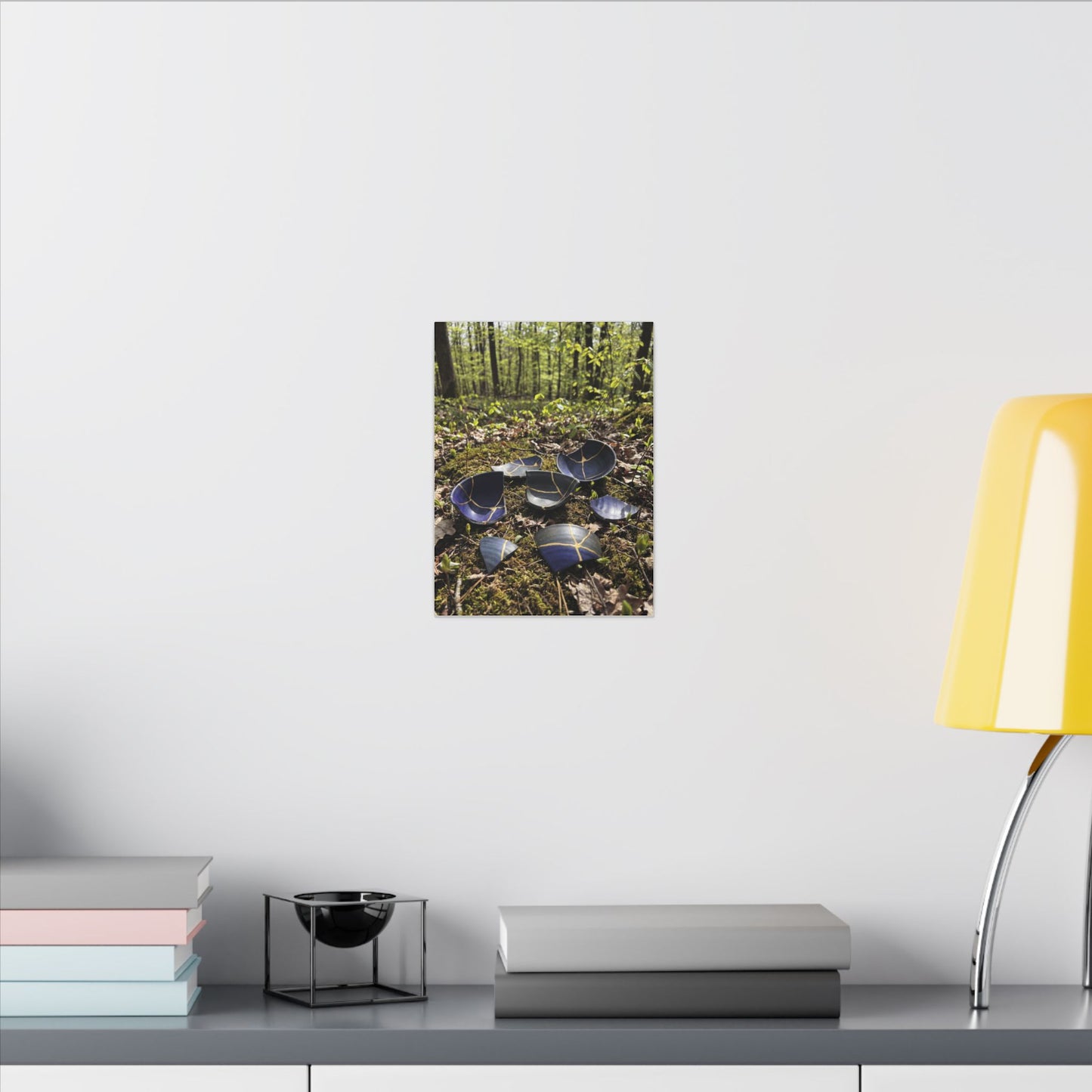 Philosophical Broken Pottery Canvas Art - Broken Beauty Kintsugi