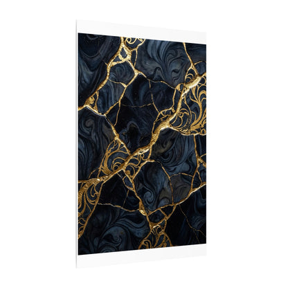 Kintsugi Gold Vein Canvas Art