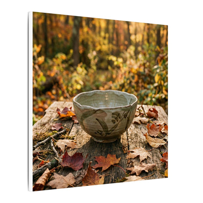 Golden Hour Ceramic Bowl Canvas Art - Japandi Fukinsei