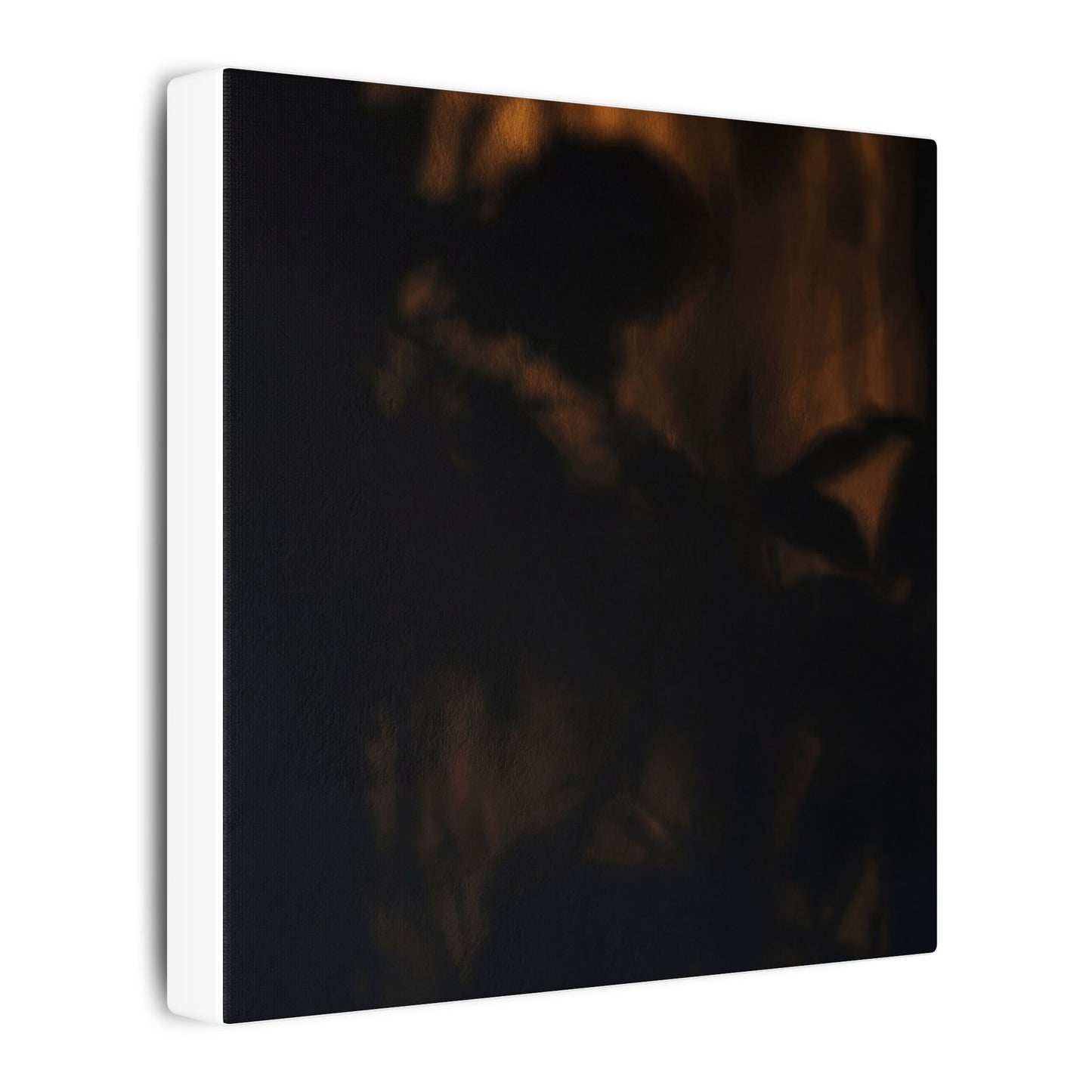 Shadow Play Summer Canvas Art | Dark Japandi Sophisticated Design