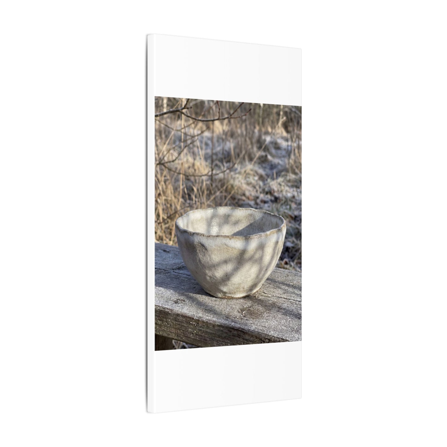 Dappled Ceramic Bowl Canvas Art - Japandi Fukinsei
