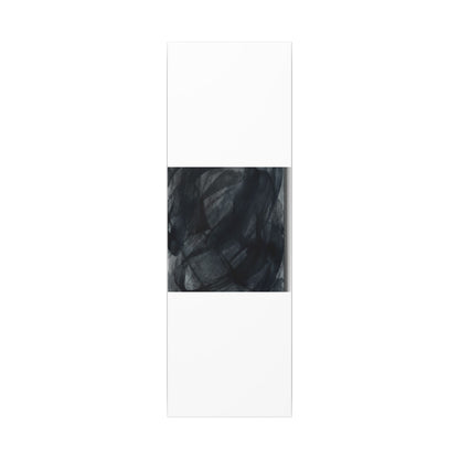 Deep Tones Dark Japandi Charcoal Canvas Art