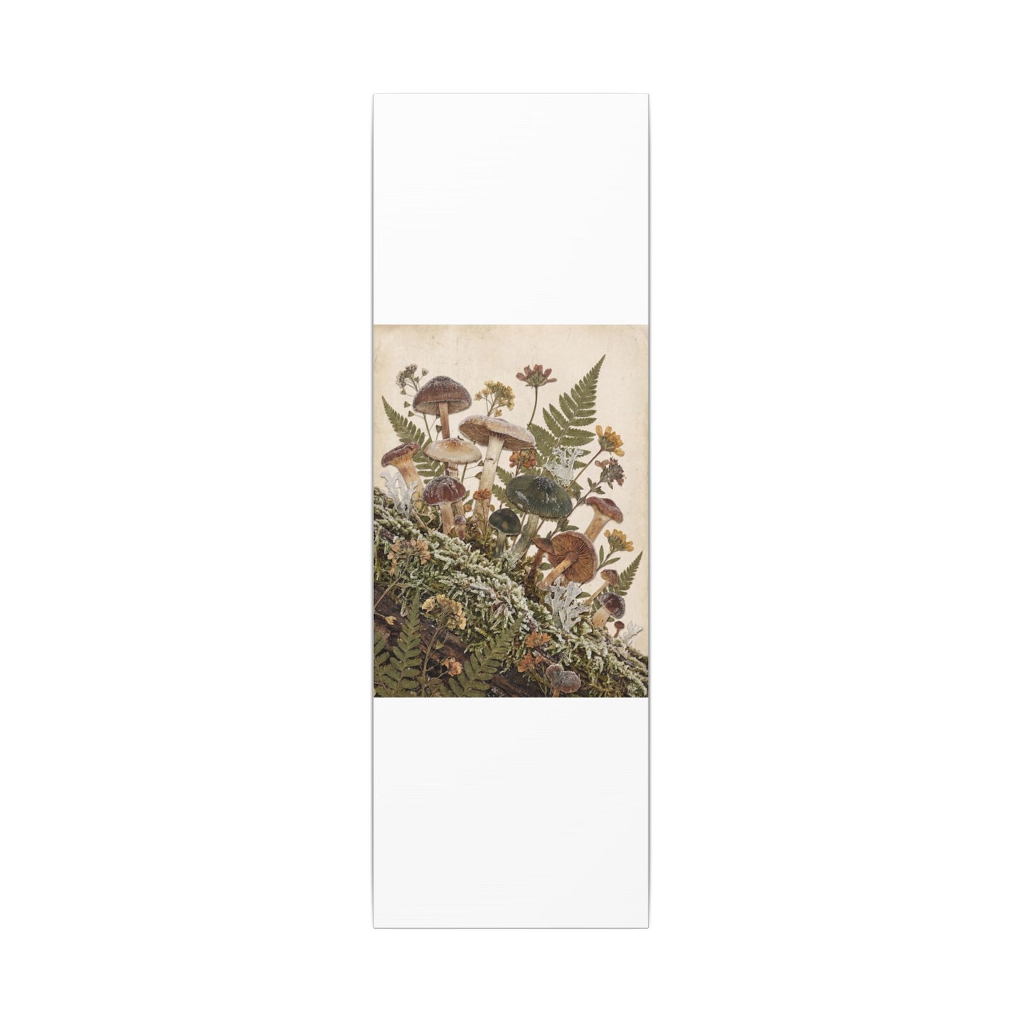 Winter Wild Mushrooms Herbarium Canvas Art | Enchanting Decor