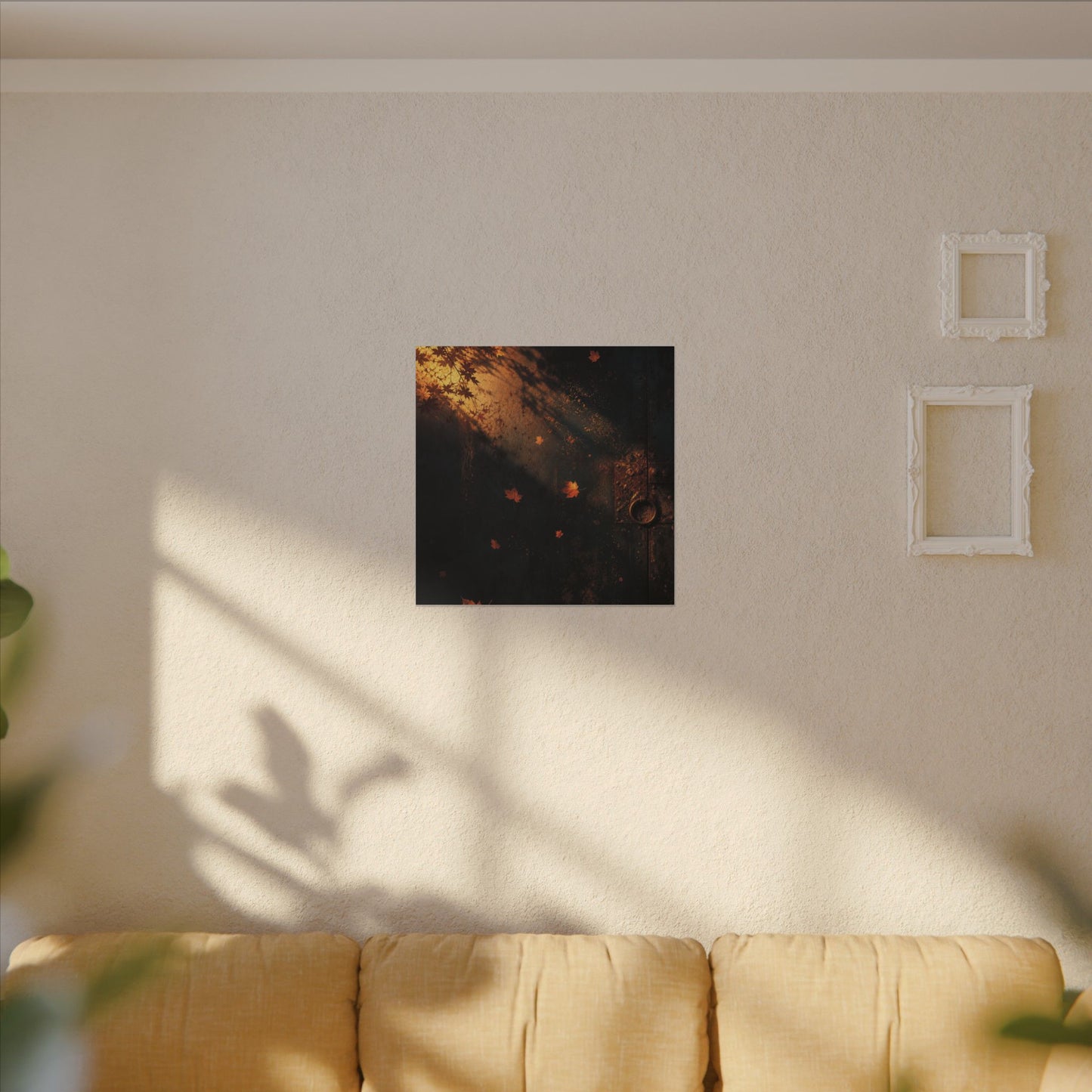 Dark Japandi Rust Patina in Golden Hour | Shadow Zen Canvas Art