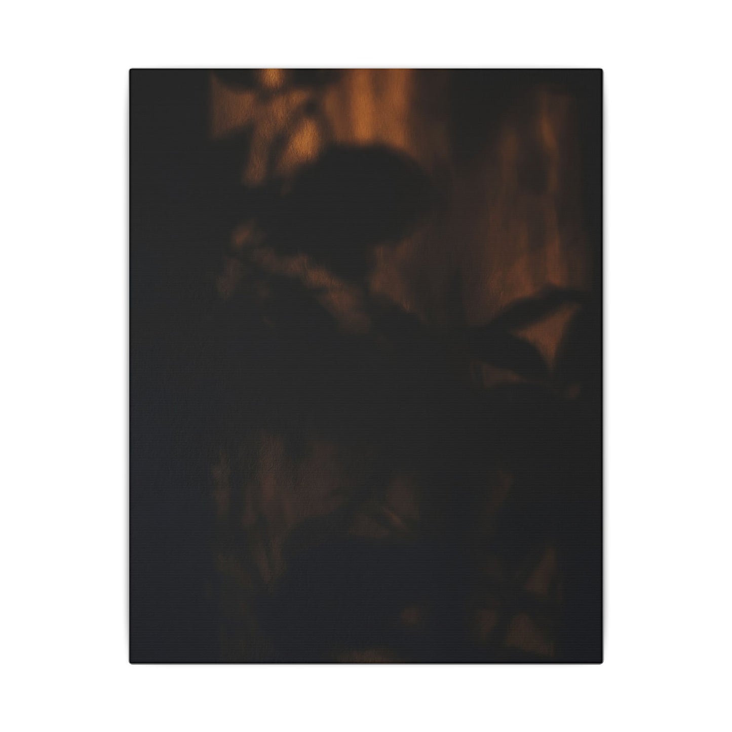 Shadow Play Summer Canvas Art | Dark Japandi Sophisticated Design