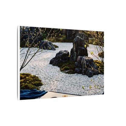 Zen Tea Ceremony in Golden Hour | Karesansui Canvas Art