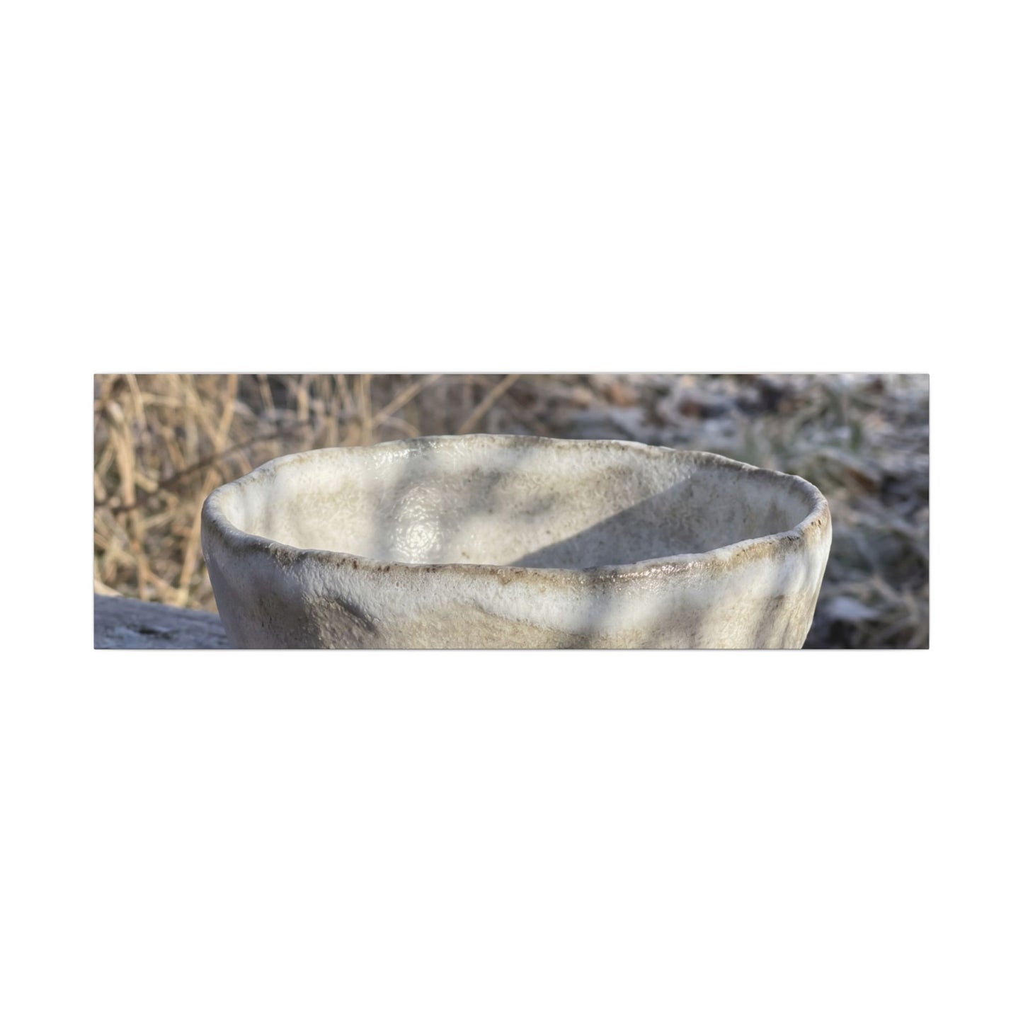 Dappled Ceramic Bowl Canvas Art - Japandi Fukinsei