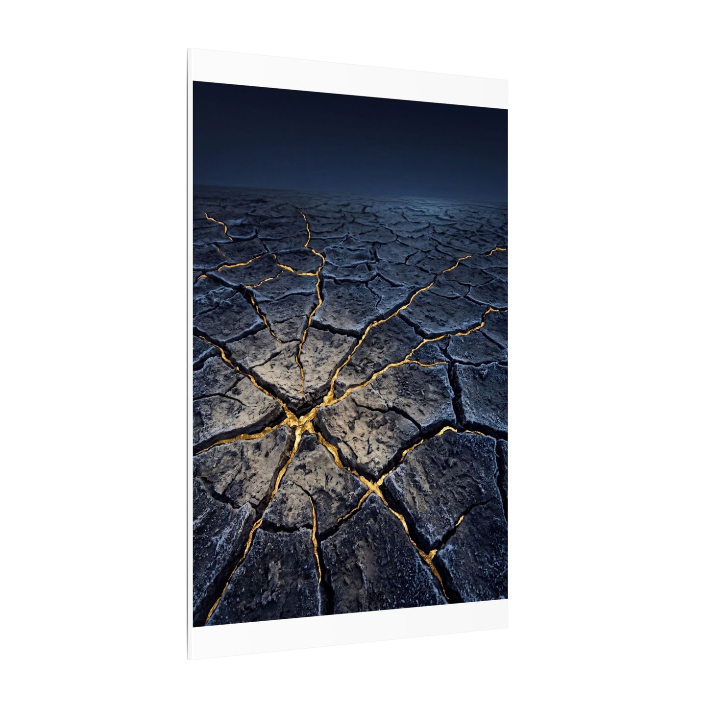 Cracked Earth Broken Beauty Canvas Art | Artful Kintsugi Art