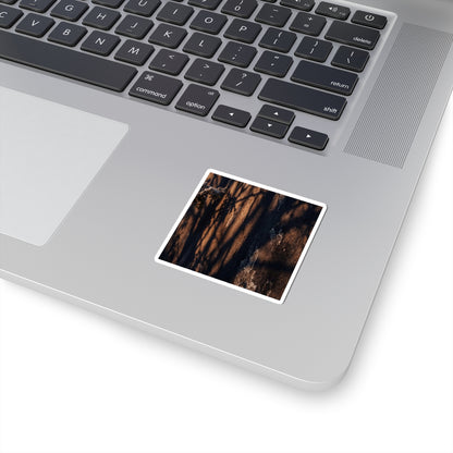 Golden Hour Shadow Play Sticker - Dark Japandi Fukinsei