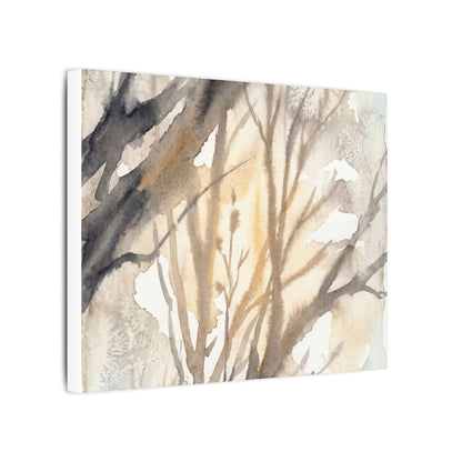 Ma Shadow Play Canvas Art - Japandi Watercolor