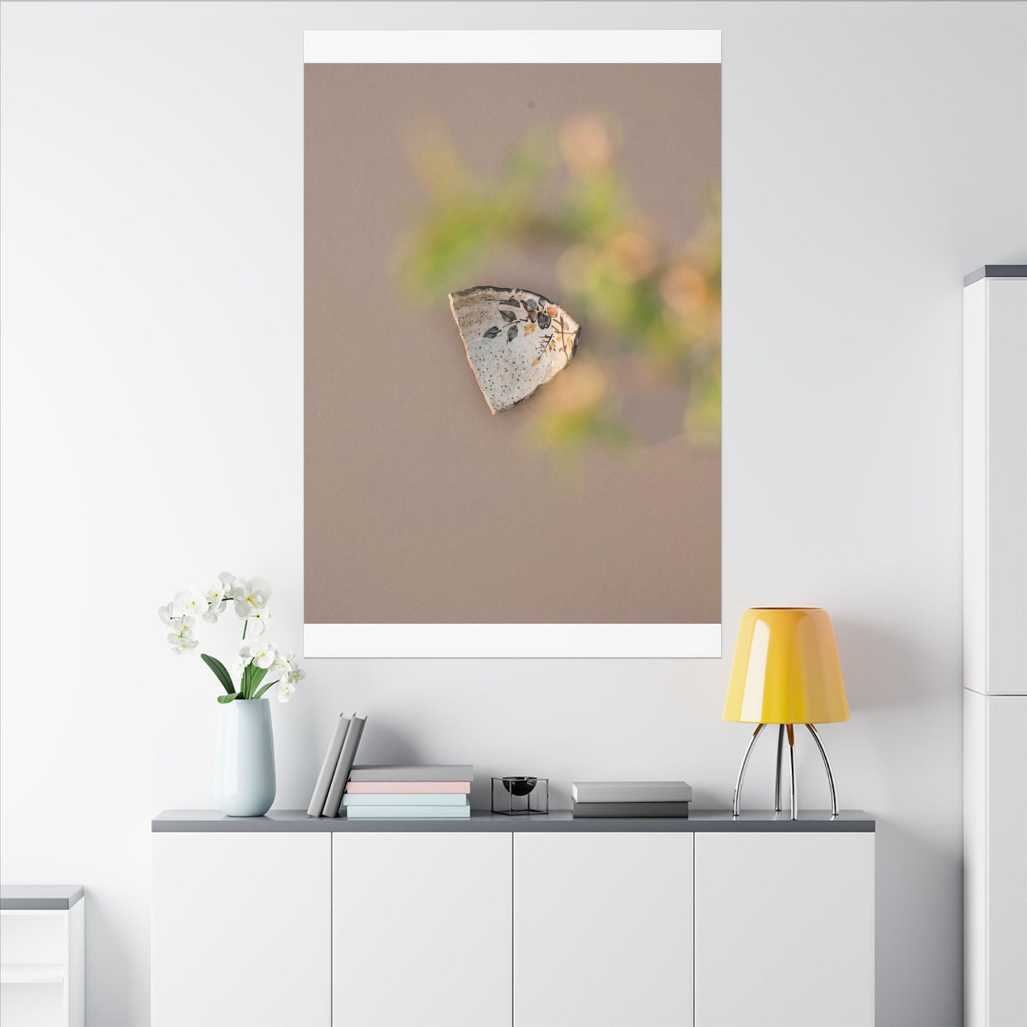 Ceramic Bowl Canvas Art | Spring Japandi Japanese Pattern Art