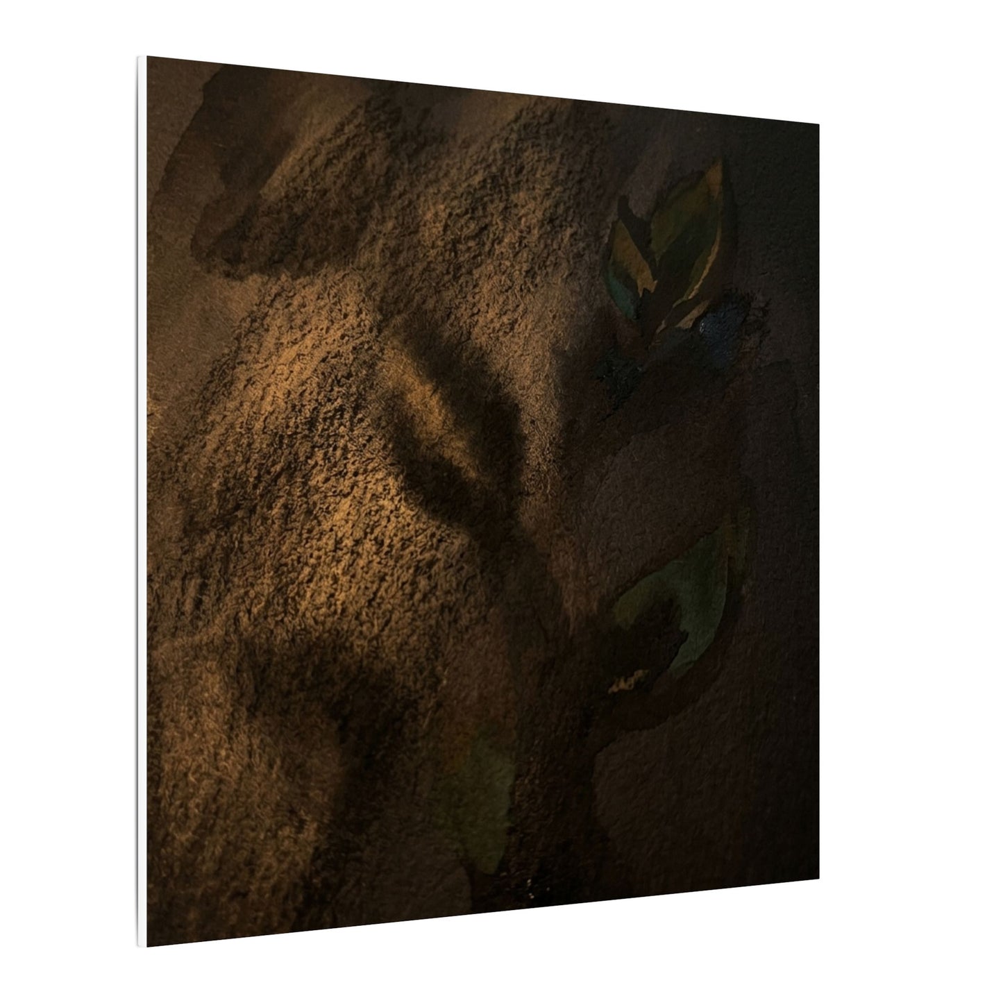 Candlelight Shadow Play Canvas Art - Dark Japandi Ma