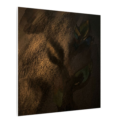 Candlelight Shadow Play Canvas Art - Dark Japandi Ma