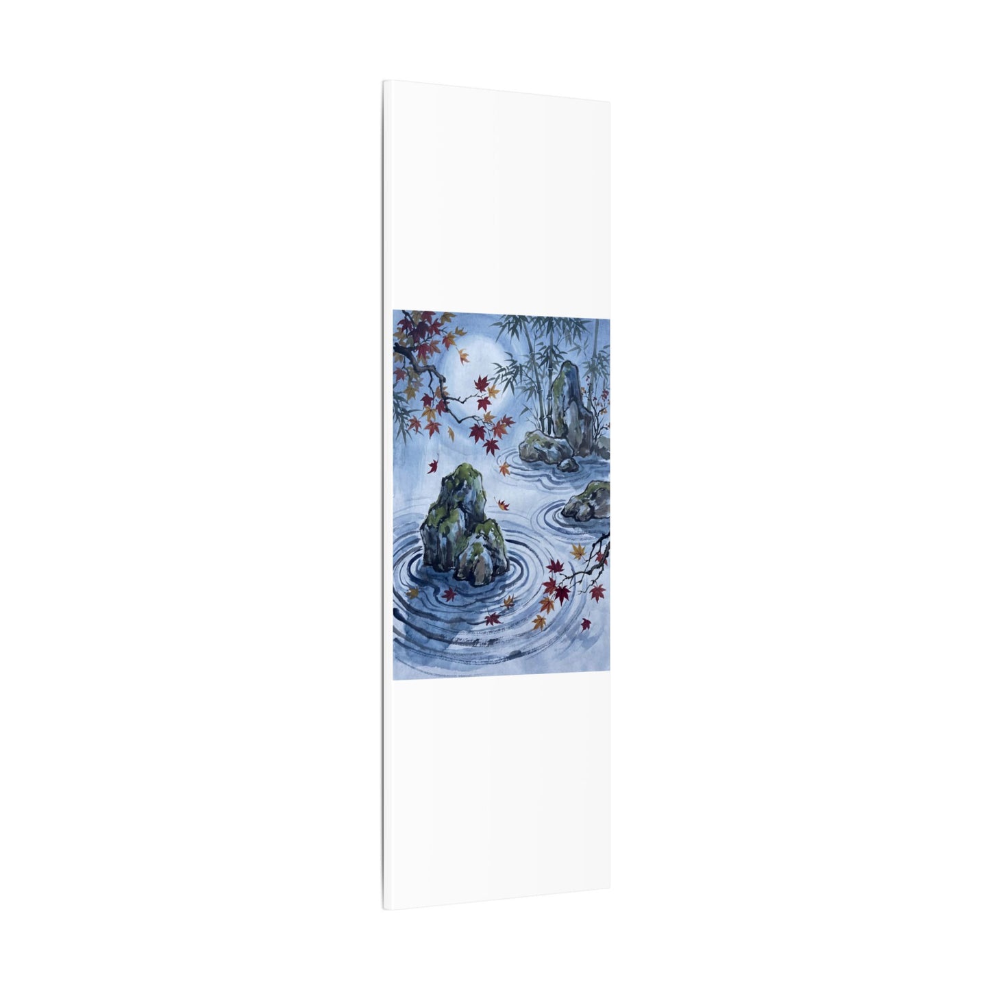 Rock Garden Autumn Canvas Art | Zen Tranquil Design