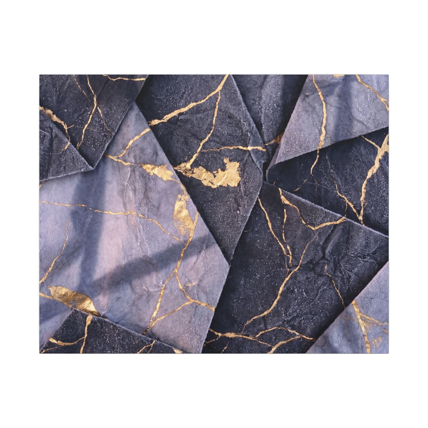Seijaku Paper Fold Canvas Art - Kintsugi Gold Vein