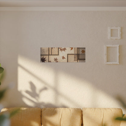 Shoji Screen Japanese Pattern Canvas Art | Neutral Japandi Art