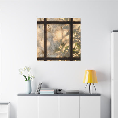 Golden Hour Shoji Screen Canvas Art - Japandi Mono No Aware