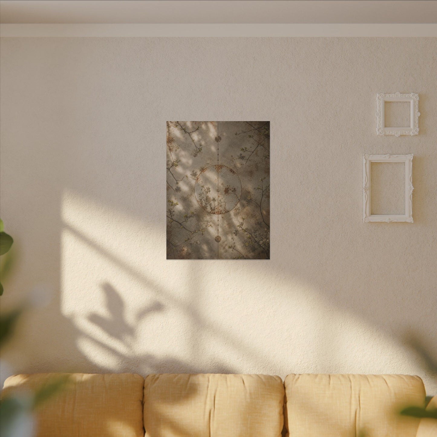 Japandi Rust Patina in Dappled | Japanese Pattern Canvas Art