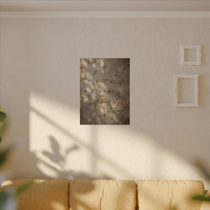 Japandi Rust Patina in Dappled | Japanese Pattern Canvas Art