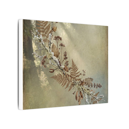 Winter Dried Flowers Forest Whimsy Canvas Art | Earthy Decor