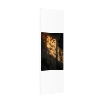 Shadow Play Canvas Art | Autumn Dark Japandi Charcoal Ink Art