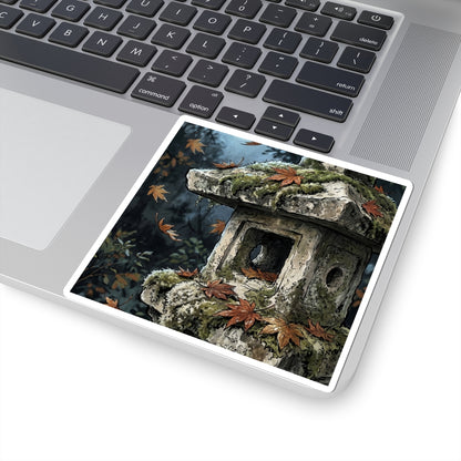Stone Lantern Sticker | Autumn Japandi Minimal Line Art