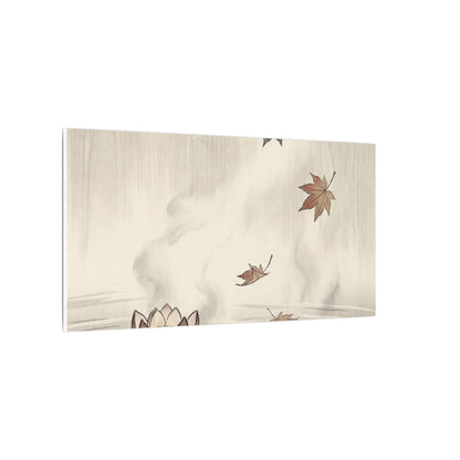 Lotus Flower Canvas Art | Autumn Zen Ukiyo E Inspired Art