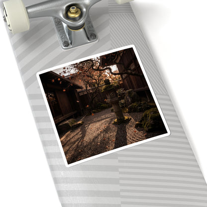 Atmospheric Stone Lantern Sticker - Shadow Zen Dark Japandi