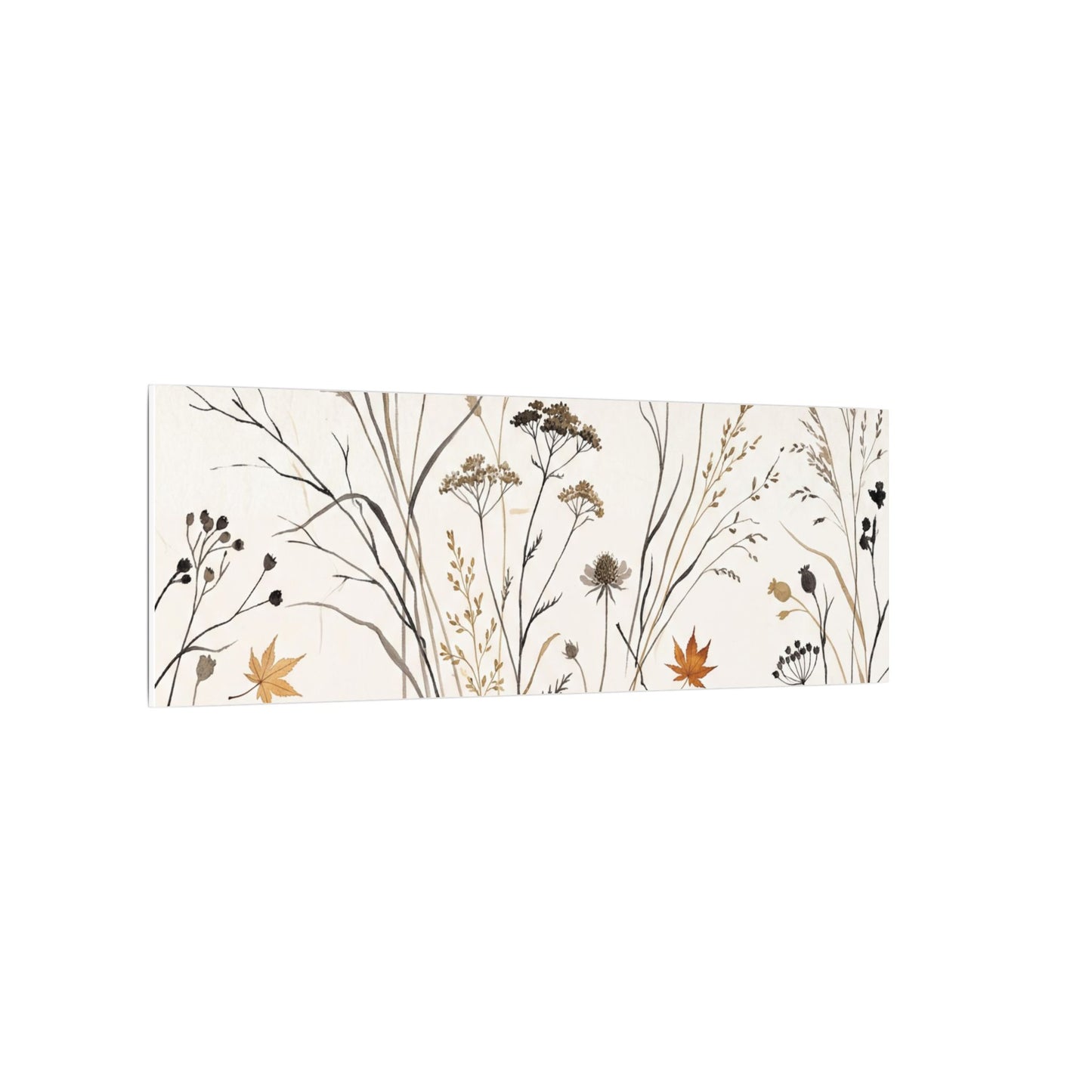 Dawn Dried Flowers Canvas Art - Japandi Kanso