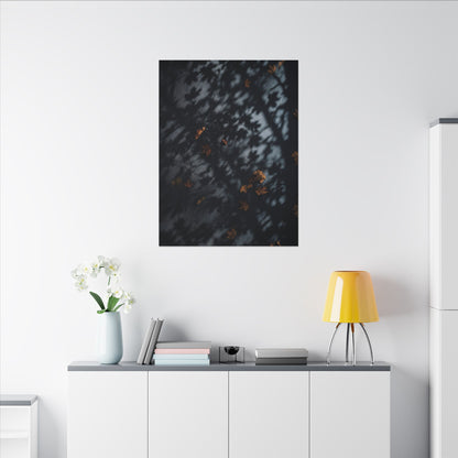 Autumn Shadow Play Shadow Zen Canvas Art | Atmospheric Decor