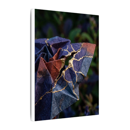 Philosophical Paper Fold Canvas Art - Gold Vein Kintsugi