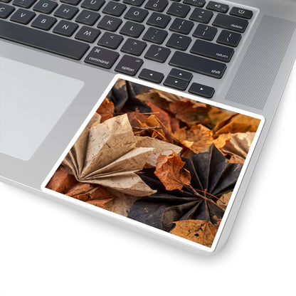 Japandi Paper Fold in Golden Hour | Texture Sticker