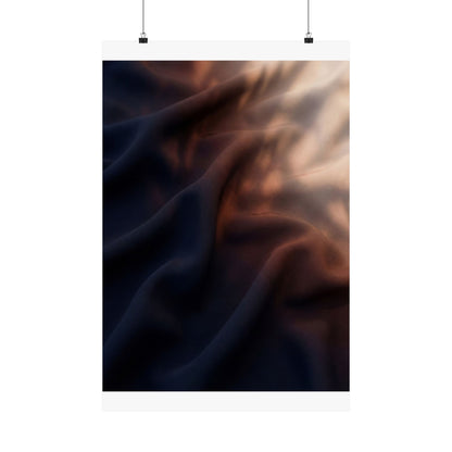 Silk Drape Summer Wall Art Print | Dark Japandi Atmospheric Design Art Print