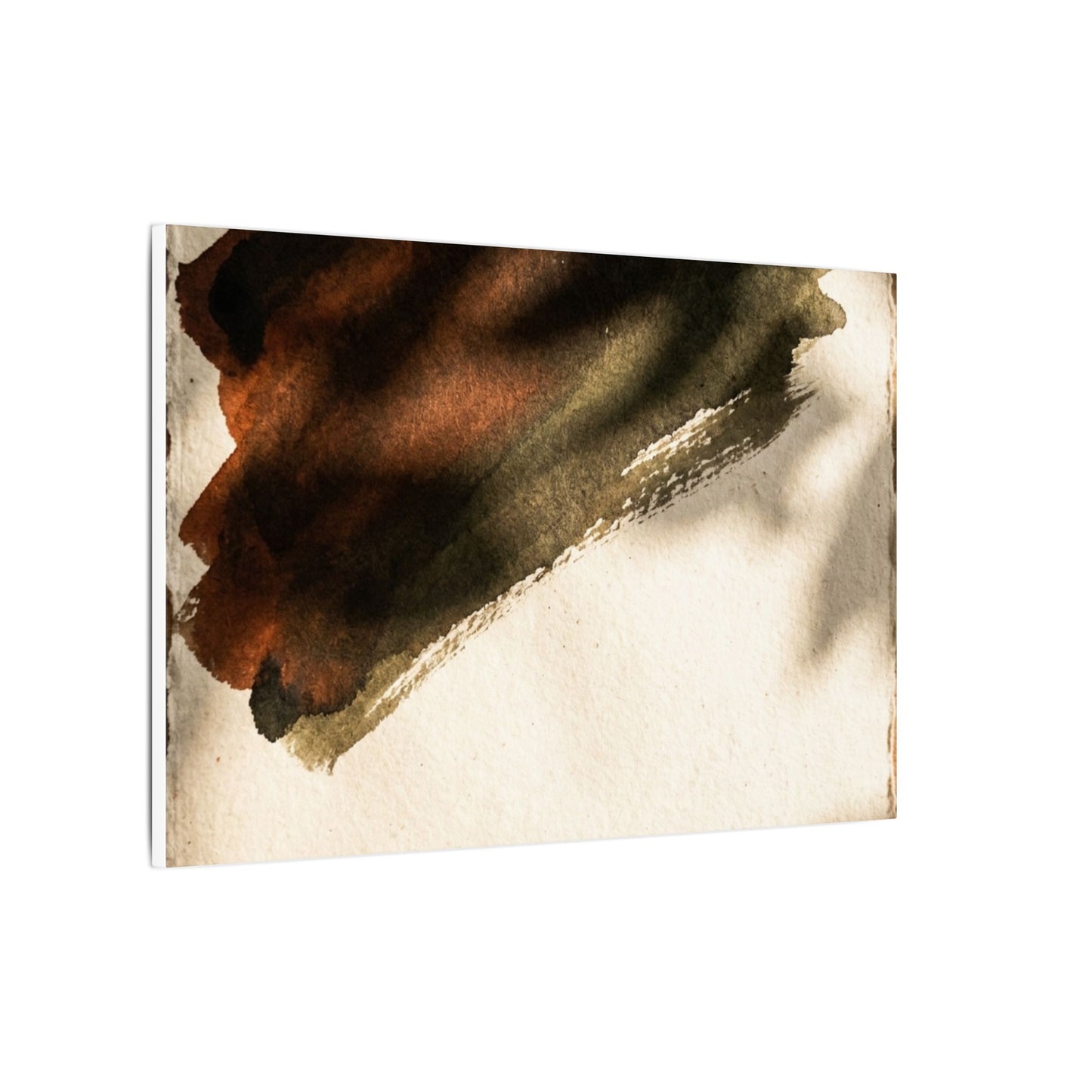 Ink Brushstroke Canvas Art | Summer Dark Japandi Moody Minimal Art