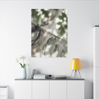 Spring Paper Fold Watercolor Canvas Art | Warm Decor