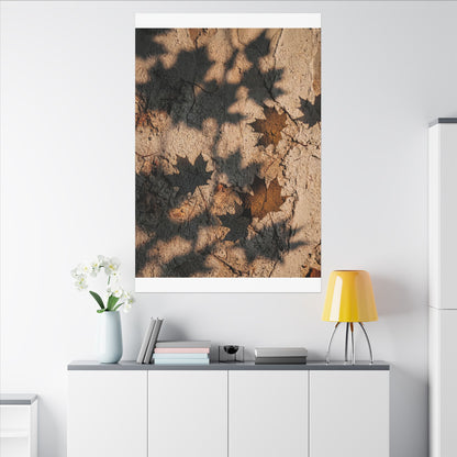 Cozy Shadow Play Canvas Art - Texture Japandi
