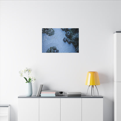 Earthy Silk Drape Canvas Art - Minimal Line Japandi